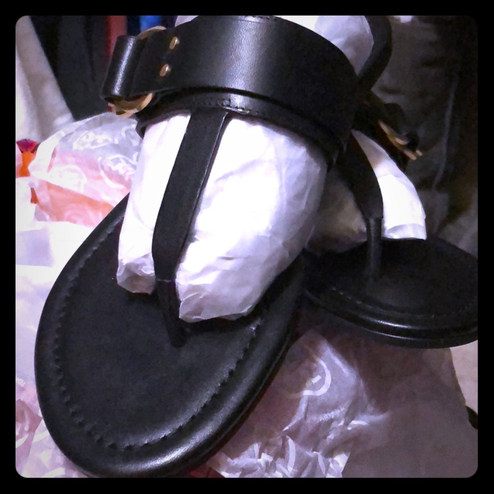 Black Tory Burch Marsden thong sandals